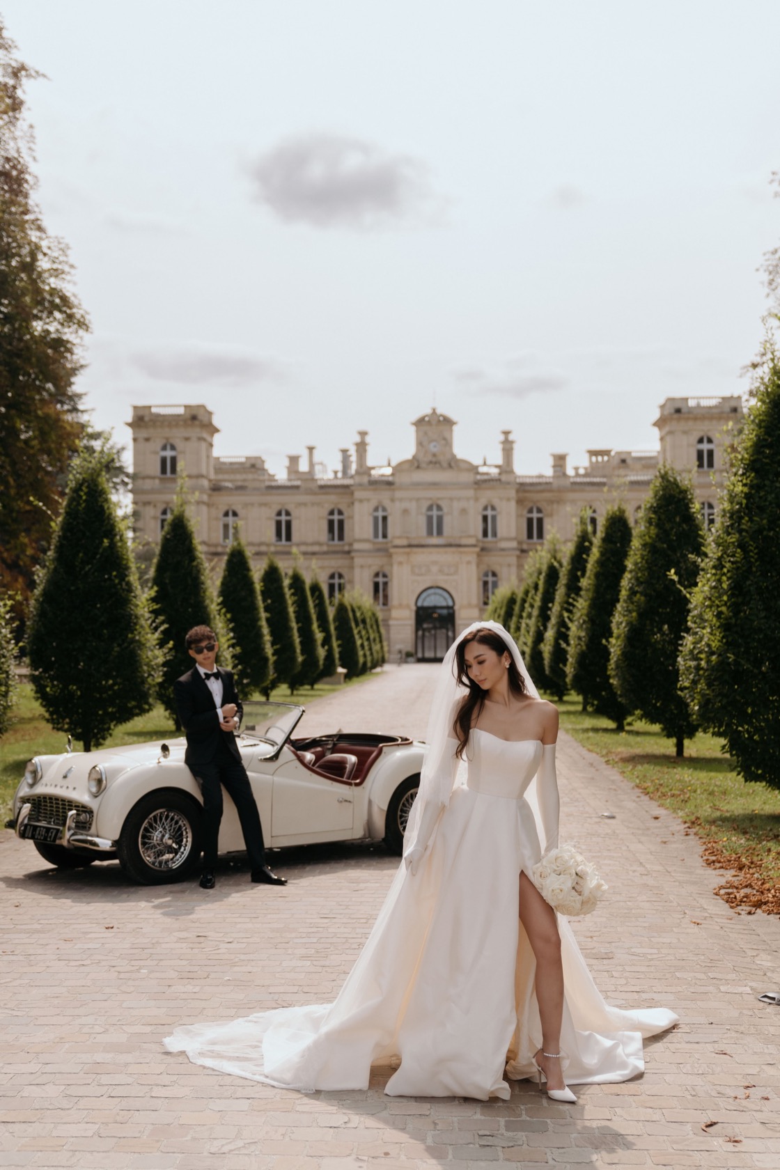 Nicole & Henry pre-wedding shoot at Château de Ferrières