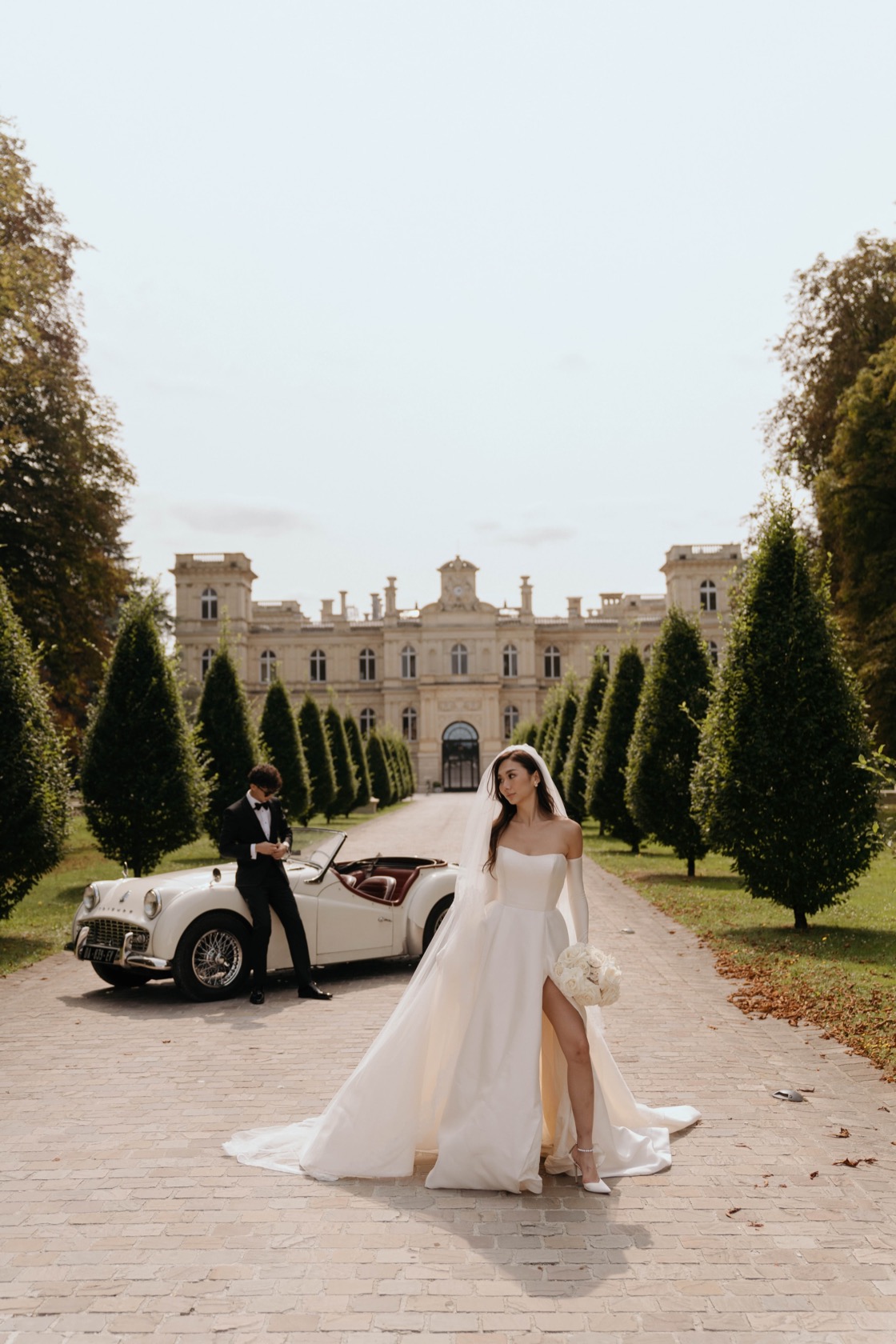 Nicole & Henry pre-wedding shoot at Château de Ferrières